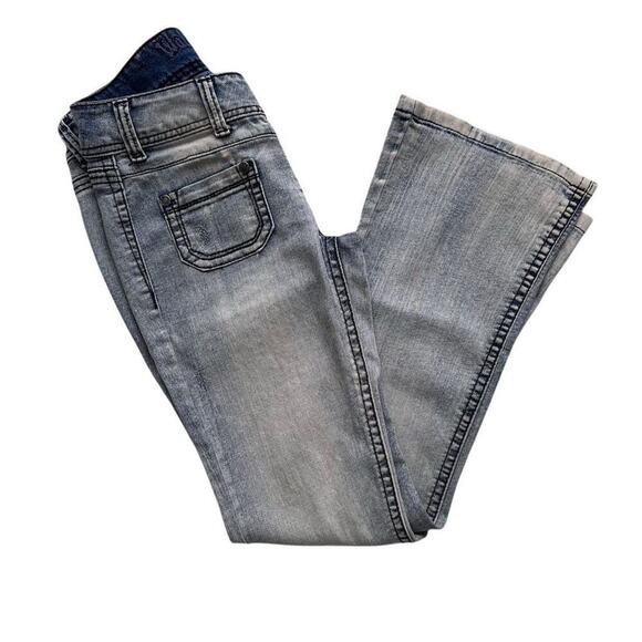 🌸3/$15🌸 WALLFLOWER Women's Bootcut Jeans Medium Wash Gray Denim Flared Size 28 - Picture 16 of 16